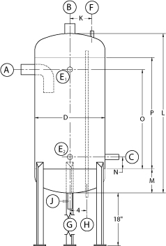 Ficticio interferencia habilitar Standard Vertical Accumulator - M&M Refrigeration, Inc.